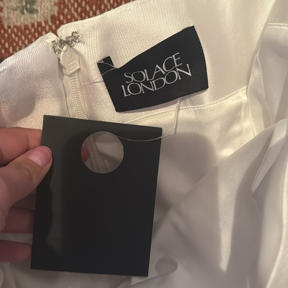 NWT SOLACE London Elina Mini Dress in Cream US 8/UK 12 - Picture 6 of 9